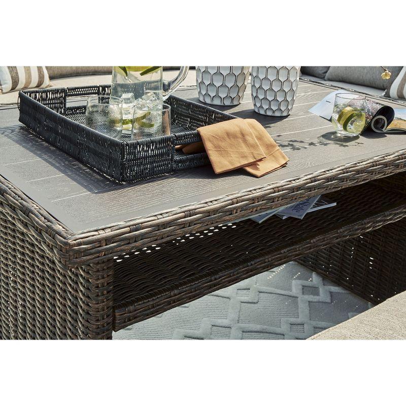 Signature Design by Ashley Brook Ranch Outdoor Multi-use Table, Brown