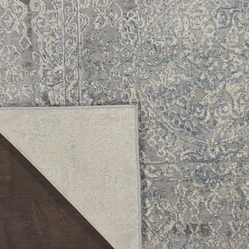 Nourison Rustic Textures Vintage Persian Indoor Area Rug Ivory Light Blue 7'10" x 10'6"