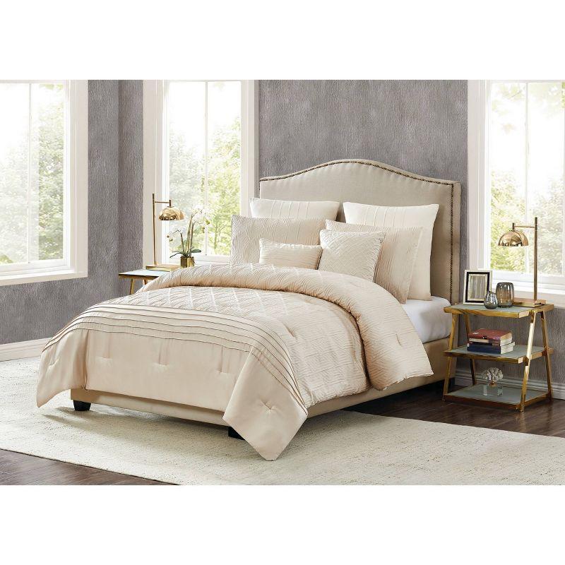 5th Avenue Lux 7pc Noelle Comforter Set Ivory