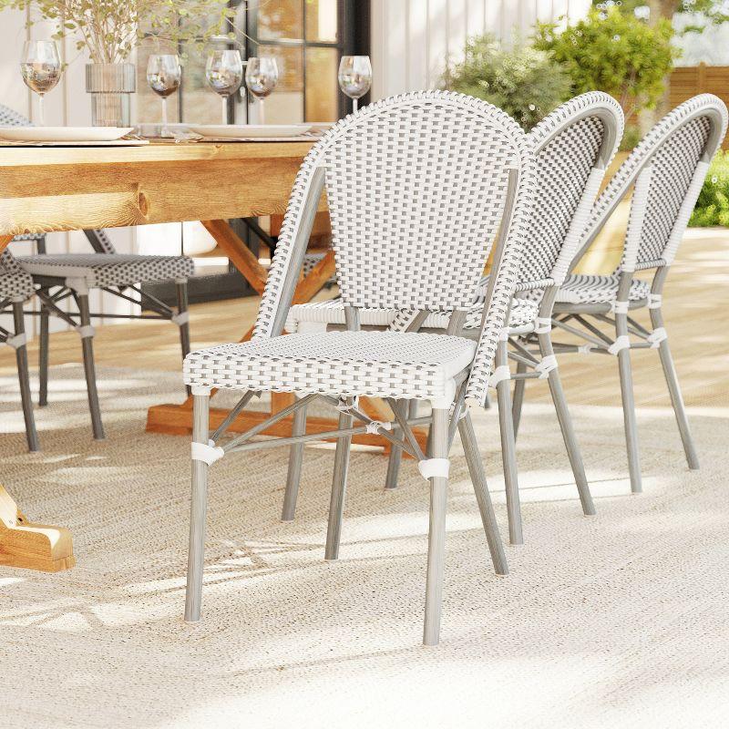 Martha Stewart Martha Stewart Lily Pond All-Weather Stackable Patio Bistro Dining Chair