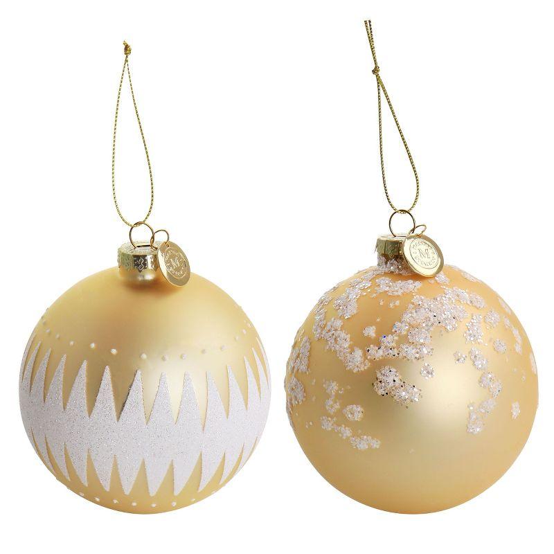 Martha Stewart 4 Piece Martha Stewart Ball Ornament Set