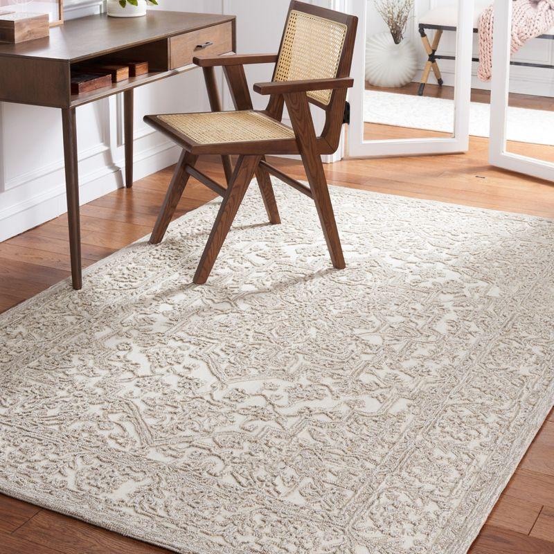 Trace TRC302 Hand Tufted Area Rug - Ivory/Natural - 3'x5' - Safavieh.