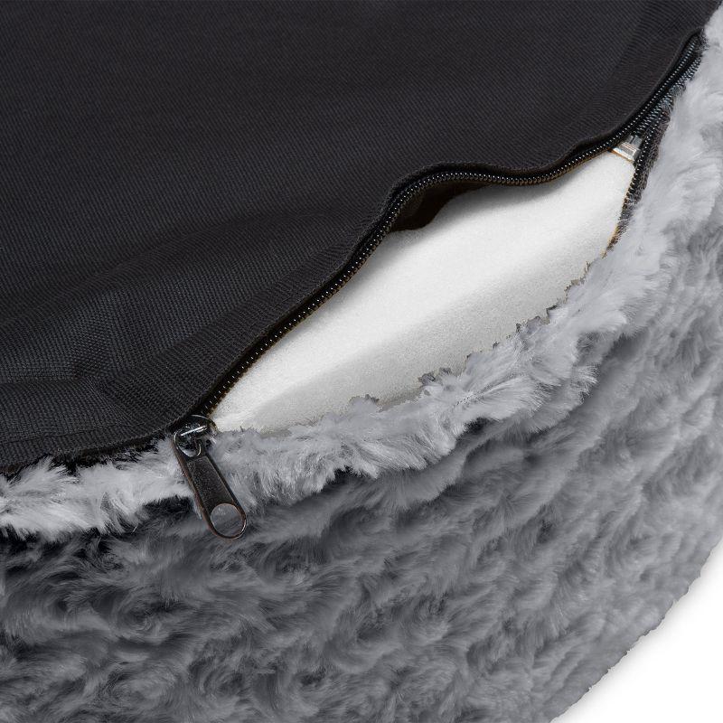 FurHaven Ultra Plush Oval Donut Dog Bed