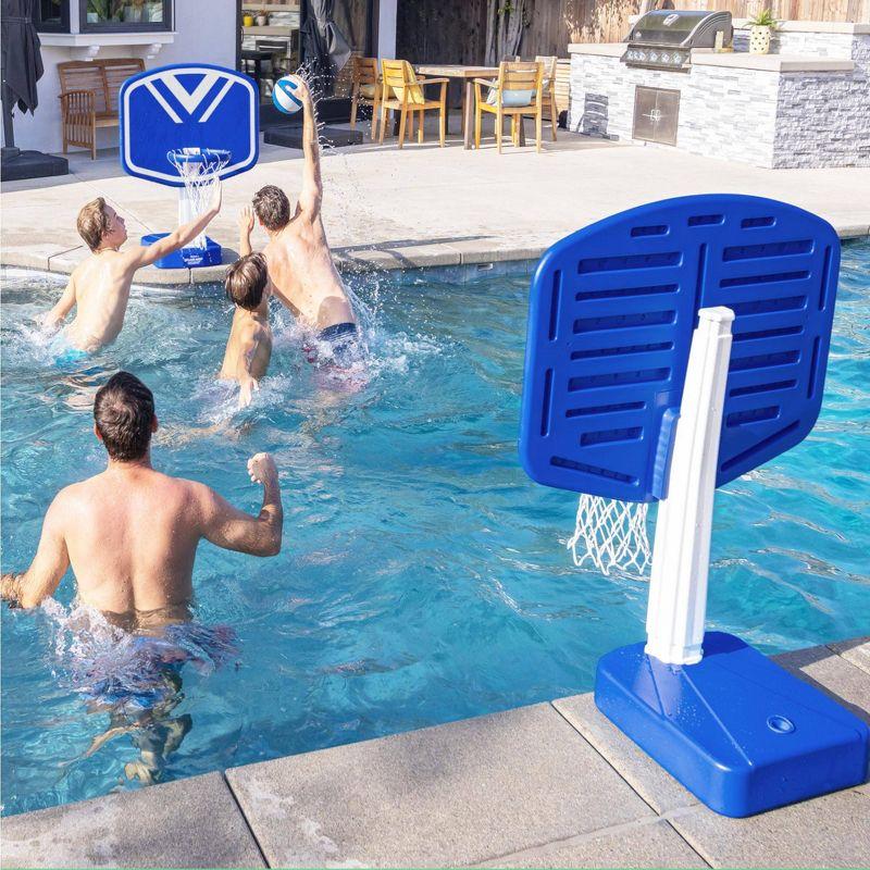 GoSports Gosports Splash Hoop 2-In1 Full Court Pool Basketball & Volleyball Game Set