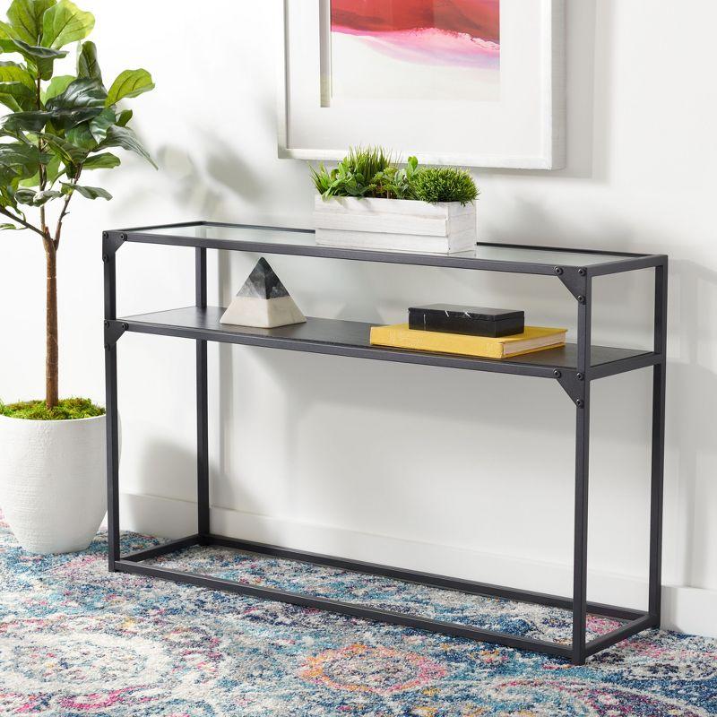 Ackley Console Table - Black - Safavieh