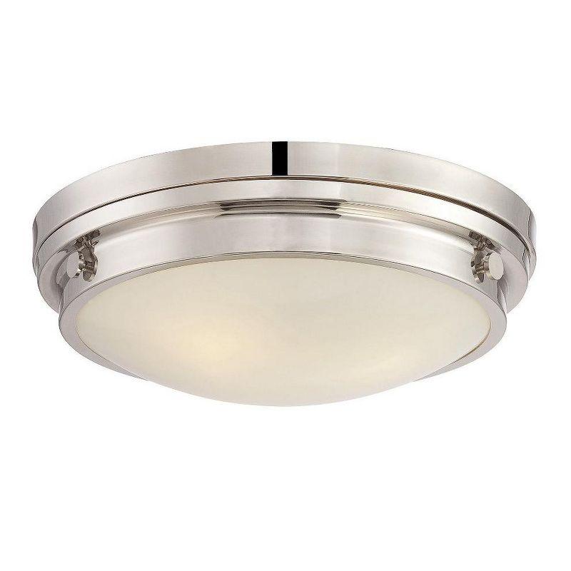 Savoy House Lucerne 3 - Light Flush Mount in  Polished Nickel