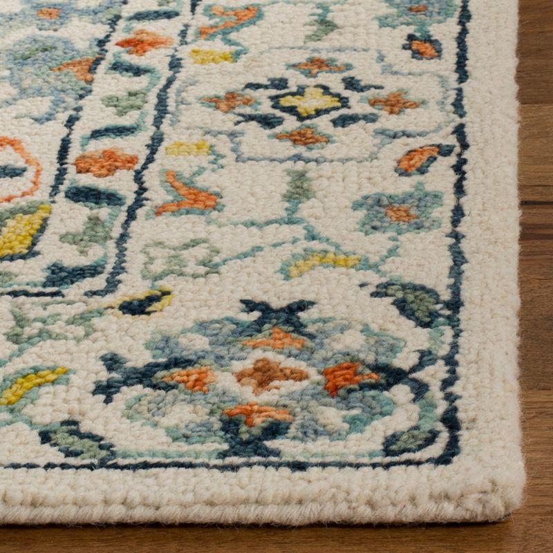 Aspen Blue and Ivory Hand-Tufted Wool Area Rug