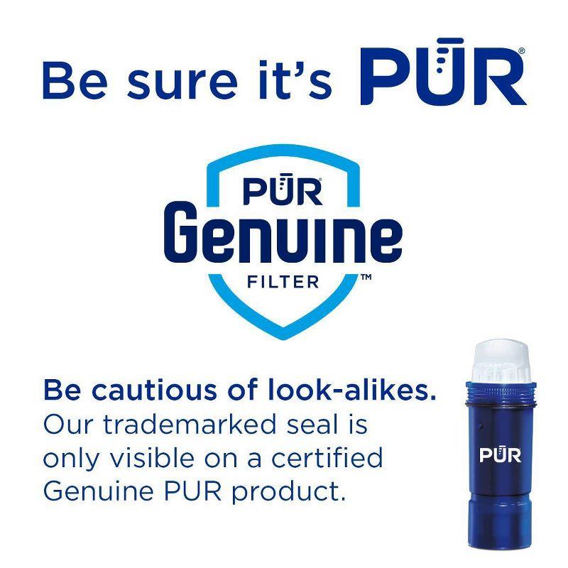 PUR PLUS Water Pitcher Replacement Filter - 3pk - PPF951K3: Reduces Odors, Filters Chlorine & Mercury, Blue