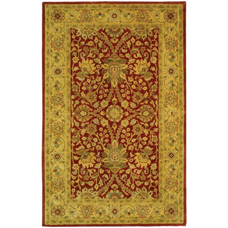 Antiquity AT249 Hand Tufted Area Rug - Rust/Gold - 5'x8' - Safavieh.