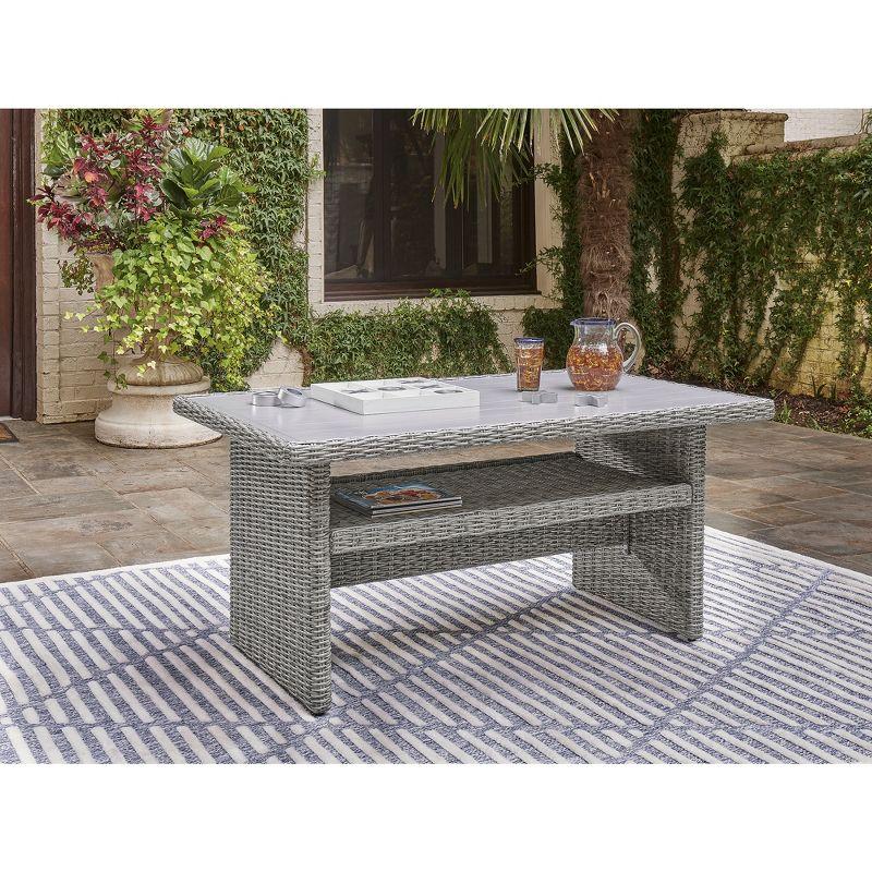 Signature Design by Ashley Casual Naples Beach Outdoor Multi-use Table Light Gray