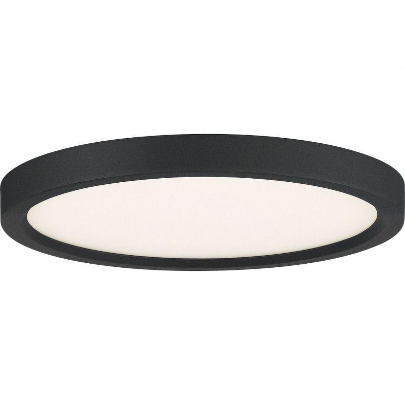 11" Black Aluminum LED Flush Mount Light