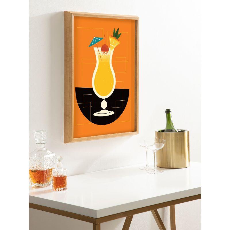 Kate and Laurel Blake " Bright Colorful Bar Drink " Painting Print