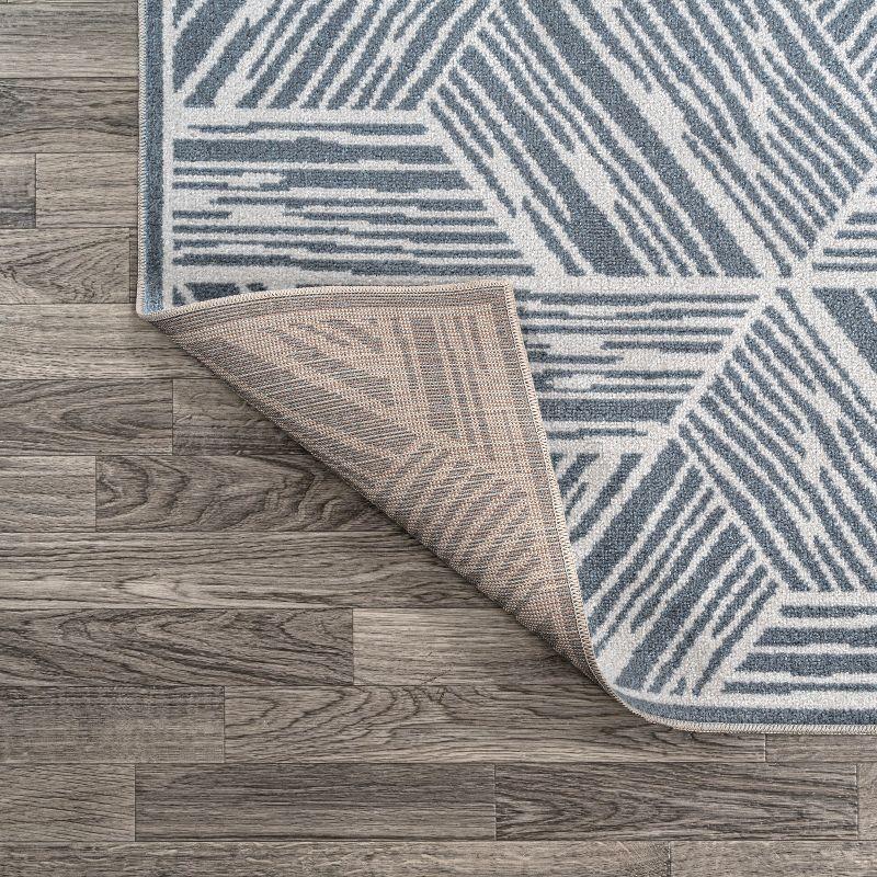 JONATHAN Y Vector Modern Coastal Geometric Machine-Washable Area Rug