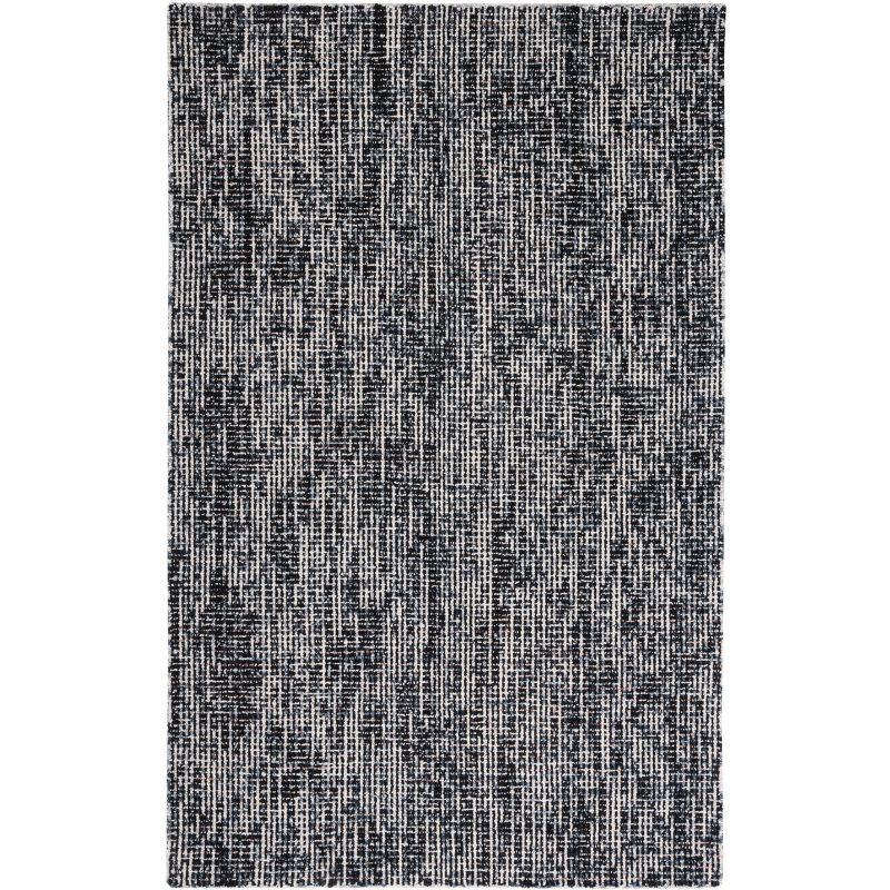 Abstract ABT468 Handmade Indoor Area Rug - Black/Grey - 8'x10' - Safavieh