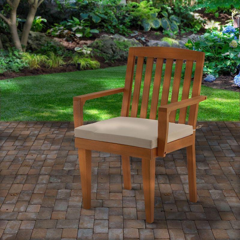 Eucalyptus Grandis Wood Dining Armchair Beige - National Tree Company