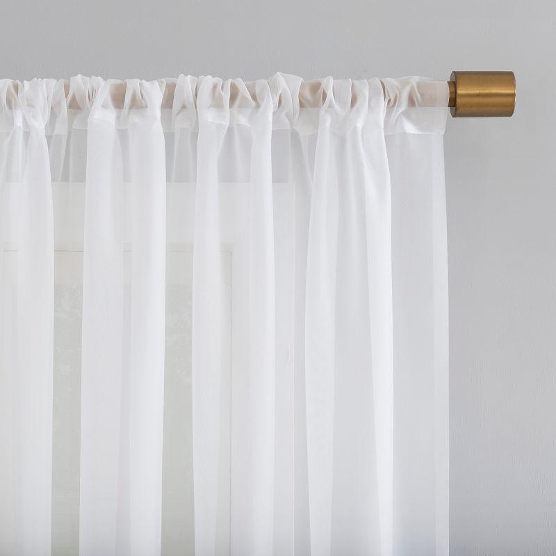 No. 918 Sheer Voile Mallory Rod Pocket Curtain Panel