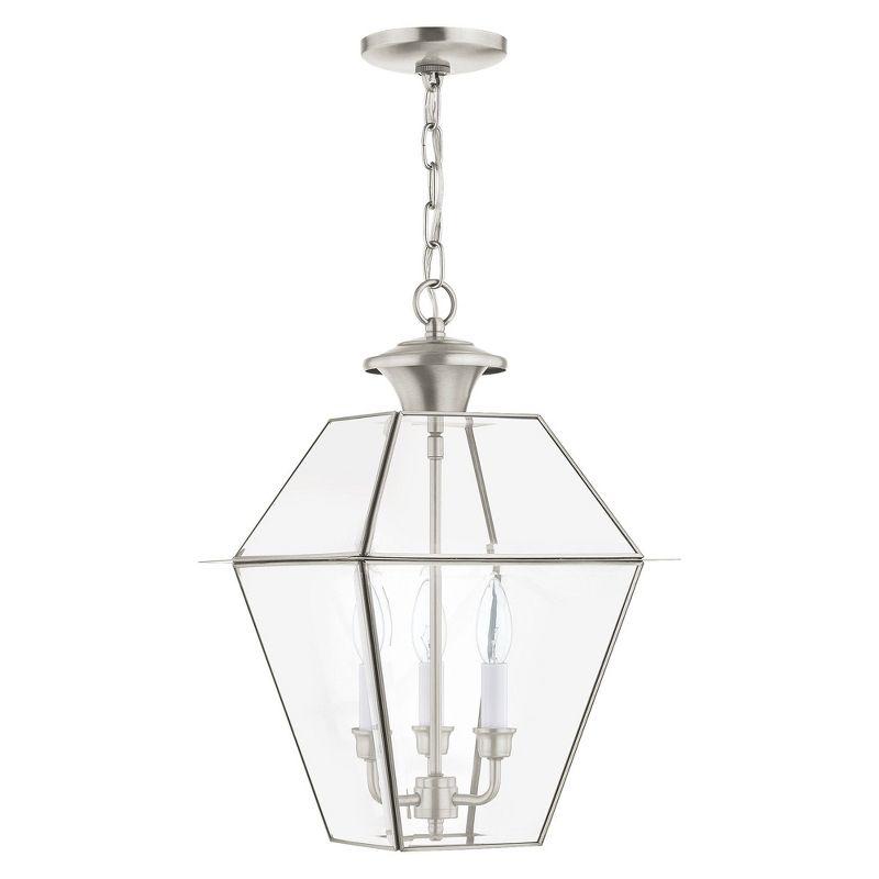 Livex Lighting Westover 3 - Light Pendant in  Brushed Nickel