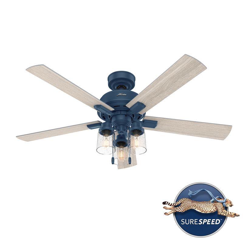 52" Hartland 5 - Blade Standard Ceiling Fan with Pull Chain and Light Kit Included