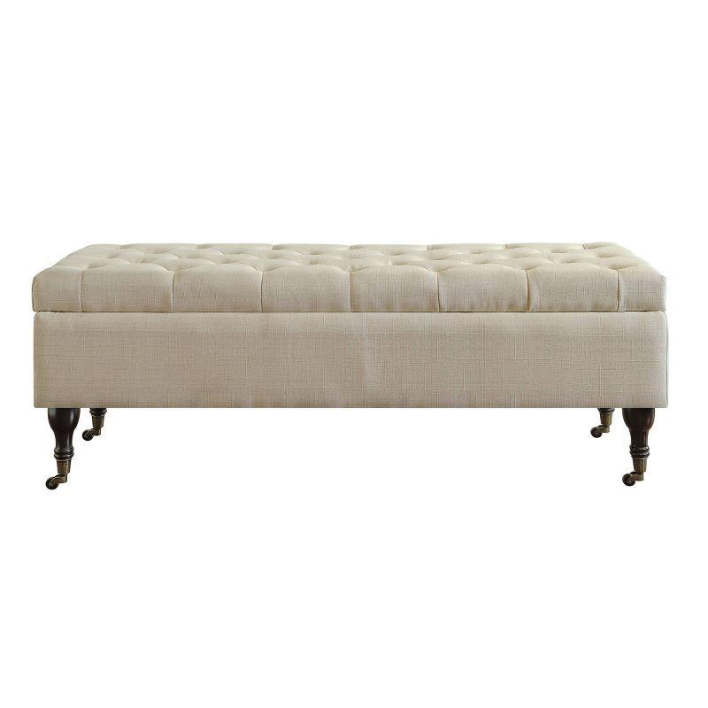 Collette Chic Tufted Upholstered Storage Bench