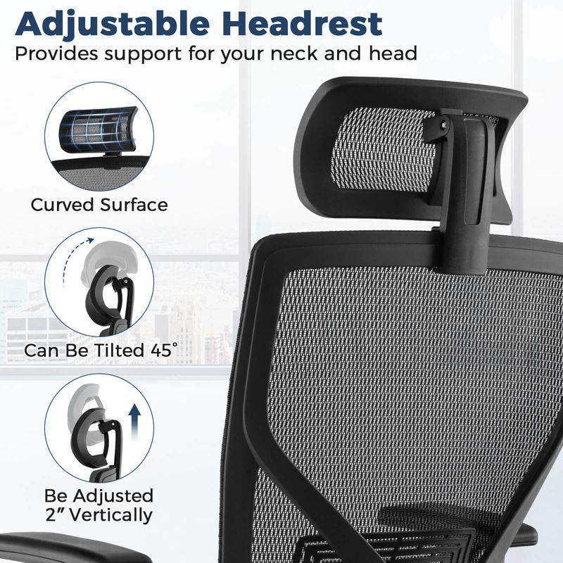 Costway Ergonomic Office Chair High-Back Mesh Chair w/Adjustable Lumbar Support