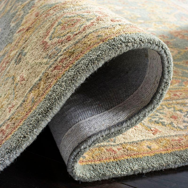 Antiquity AT314 Hand Tufted Area Rug - Blue/Ivory - 3'x5' - Safavieh.