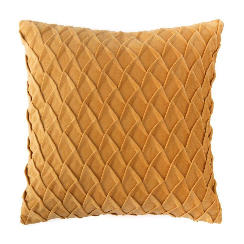 Chanasya Chanasya Gem Textured Velvet Decorative Throw Pillow Cover