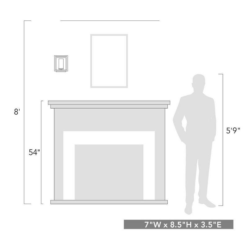 Golden Lighting Marco 1-Light Wall Sconce in Matte Black with Clear Glass