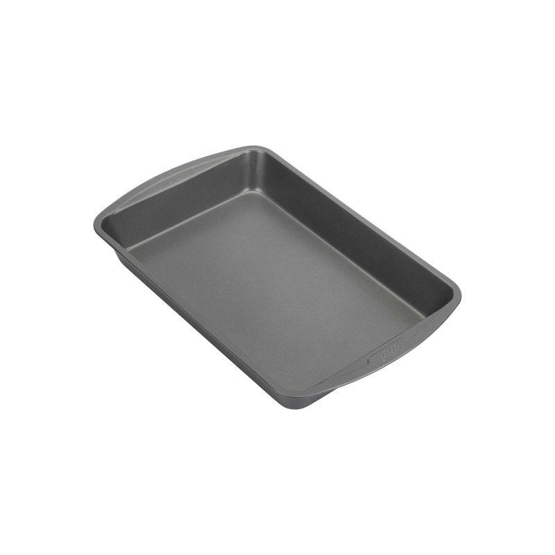 GoodCook 9"x13" Nonstick Steel Ready Rectangle Cake Pan Gray: Dishwasher-Safe Lasagna Baking Pan, Lifetime Warranty