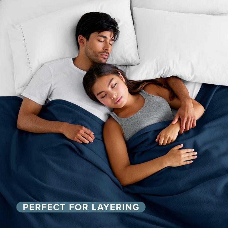 Bare Home Lightweight Polar Fleece Blanket