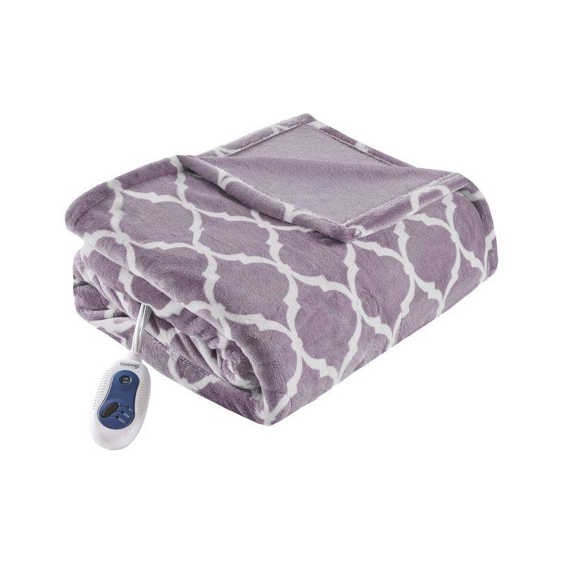 Beautyrest Heated Ogee Oversized Throw