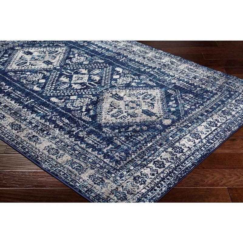 Livabliss Monte Carlo 6'7"x9' Rectangle Woven Indoor Area Rugs Navy