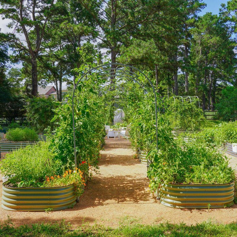 17" Tall 10 In 1 Modular Metal Outdoor Raised Garden Bed