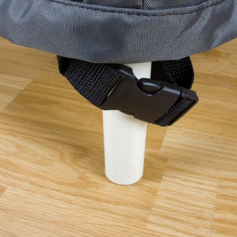 Shield Titanium 3-Layer Water Resistant Outdoor Dining Set Round Cover Dark Grey - 80x35"