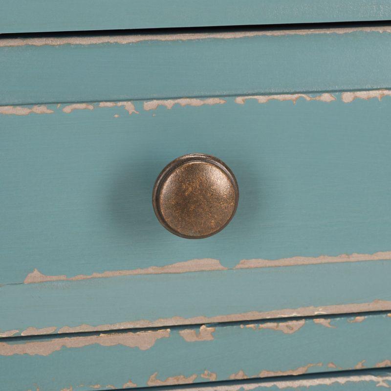 Lori End Table With Storage Drawers - AMH6576F - Pale Blue/White Smoke - Safavieh Couture