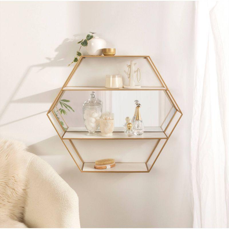 Celestia 3 Piece Hexagon Accent Shelf