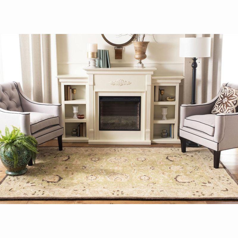 Anatolia AN512 Hand Tufted Indoor Area Rug - Sage/Beige - 4'x6' - Safavieh