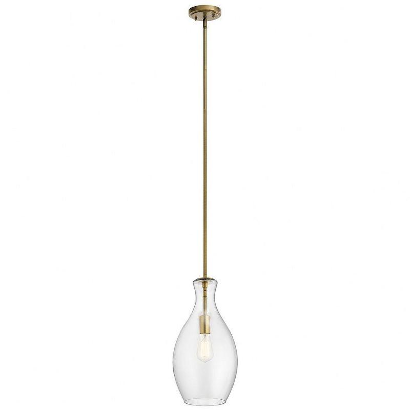 Kichler Lighting Everly 1 - Light Pendant in  Natural Brass