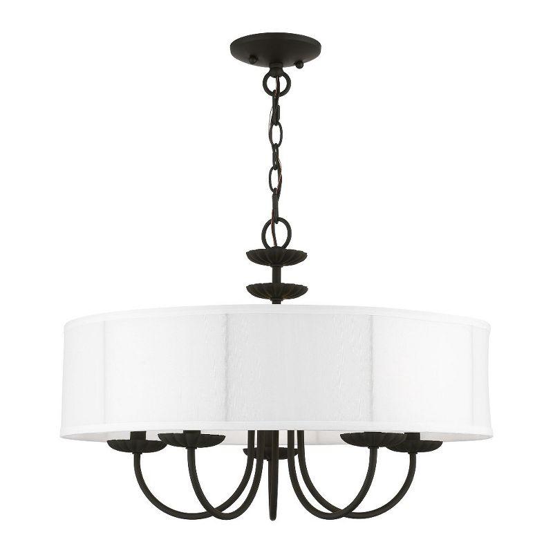 Livex Lighting Brookdale 5 - Light Pendant in  Black