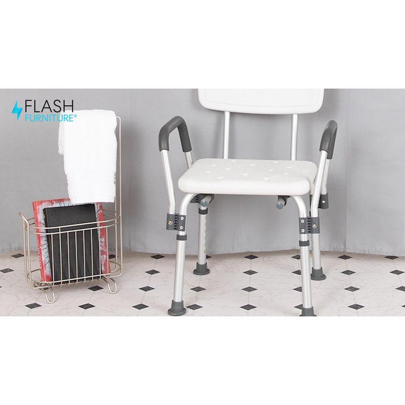 Joey 300 Lb. Capacity Adjustable Bath & Shower Chair with Depth Adjustable Back