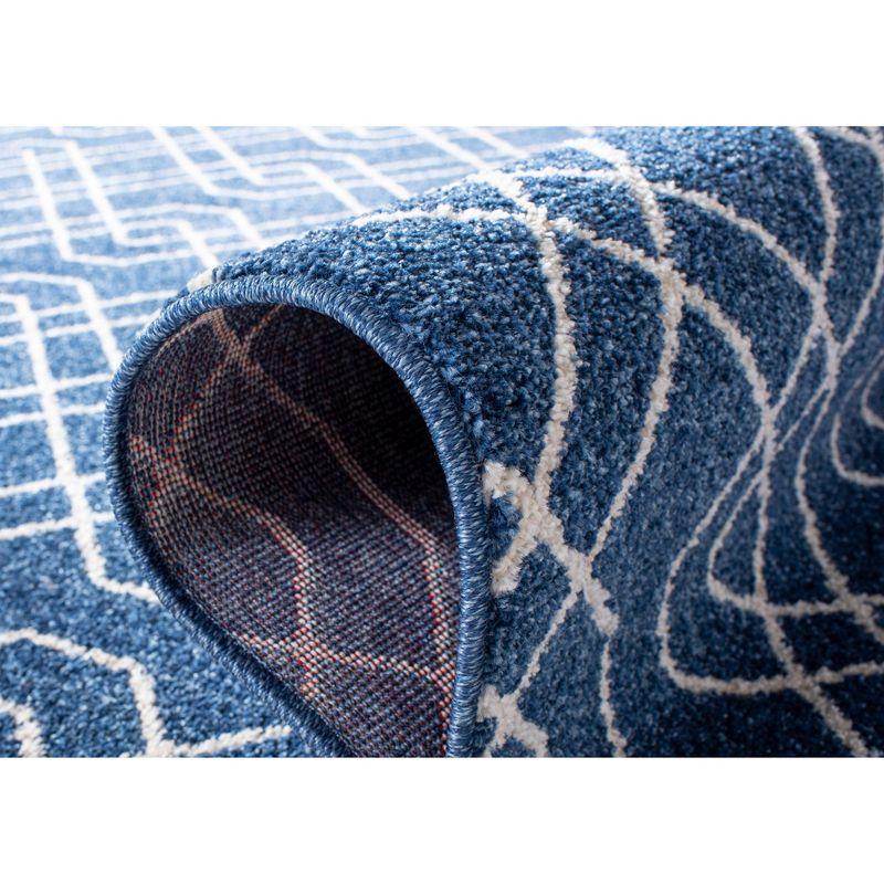 Amherst AMT407 Power Loomed Area Rug - Navy/Beige - 8'x10' - Safavieh.