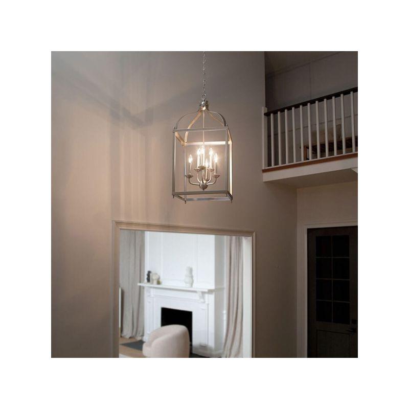 Larkin 36.25" 6 Light Pendant in Brushed Nickel