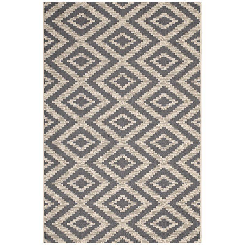 Modway Modway Jagged Geometric Diamond Trellis Indoor and Outdoor Area Rug