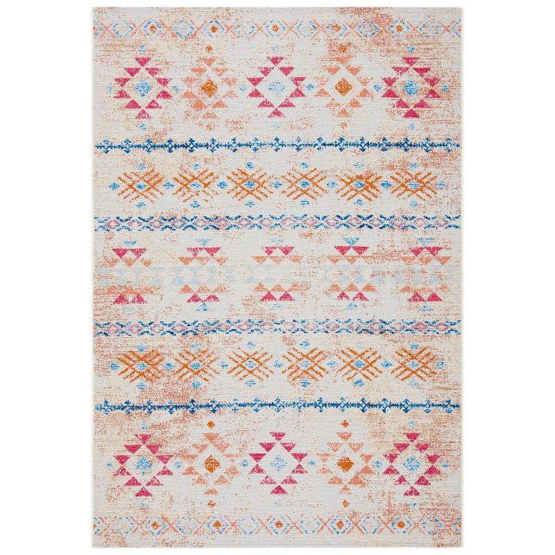 Ivory Elegance Synthetic 4' x 6' Easy-Care Outdoor Area Rug