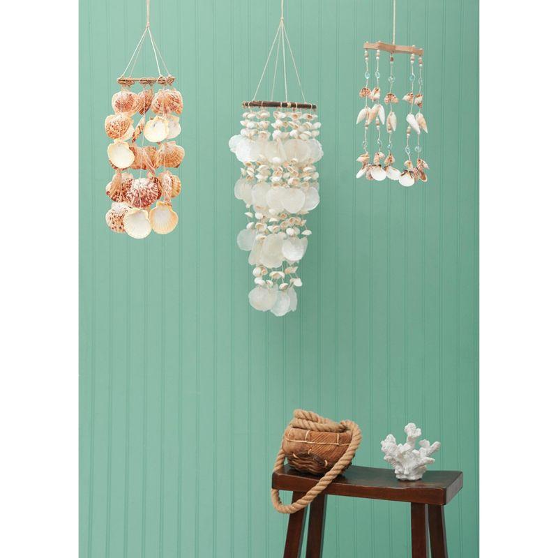 Coastal Multicolor Shell and Bamboo Wind Chime