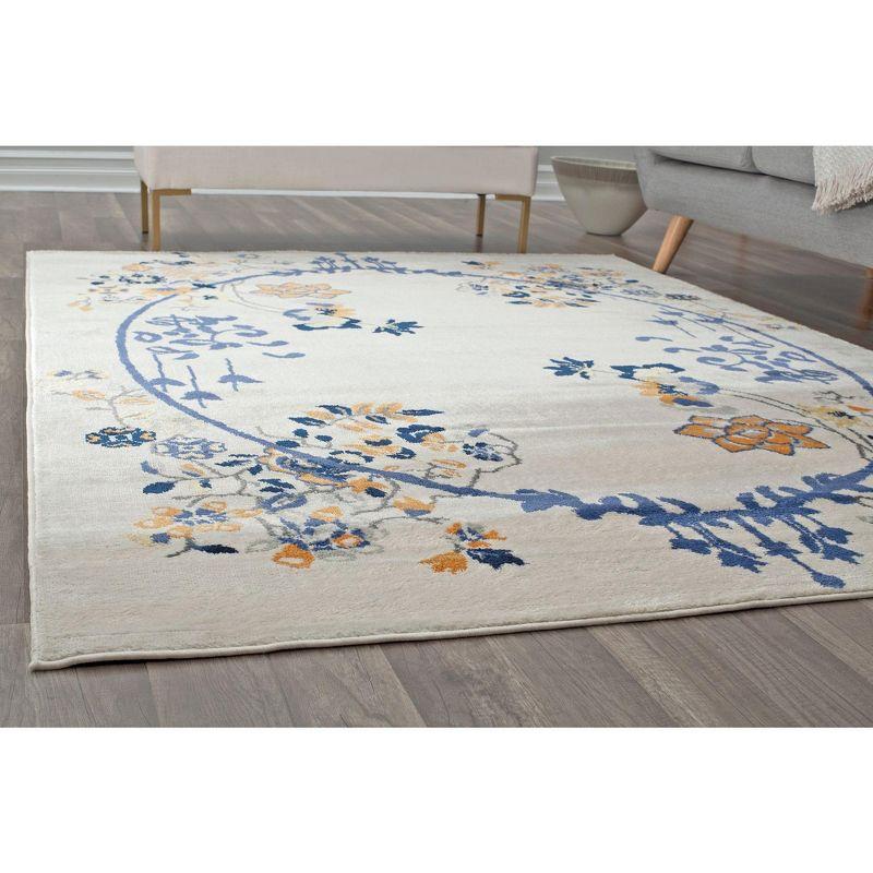 Rugs America Hanna Floral Transitional Area Rug