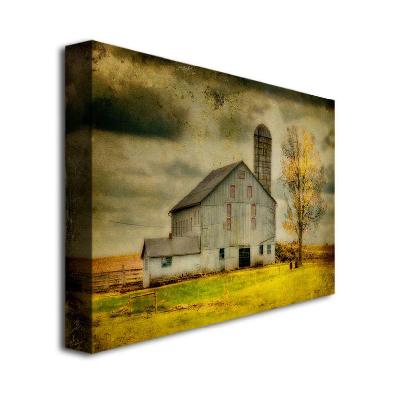 Lois Bryan 'Old Barn on Stormy Afternoon' Canvas Art-16x24