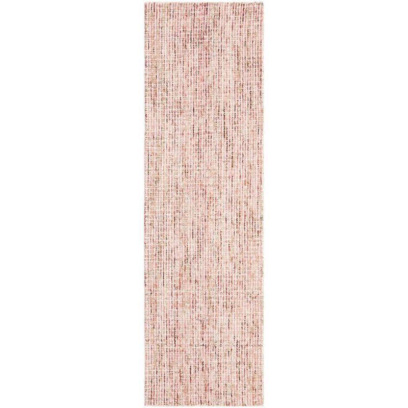 Abstract ABT468 Handmade Indoor Runner - Beige/Rust - 2'-3"x8' - Safavieh
