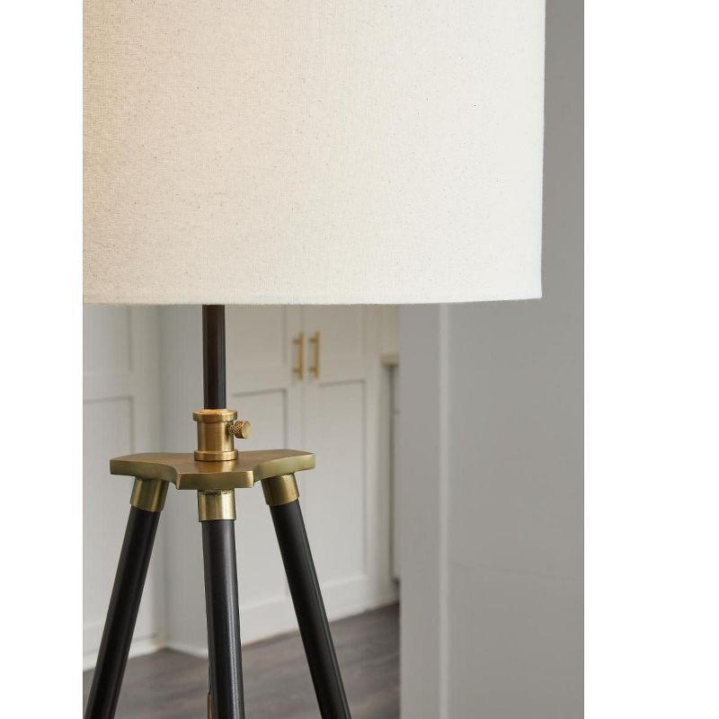 Signature Design by Ashley Cashner Floor Lamp, Black & Gold Finish