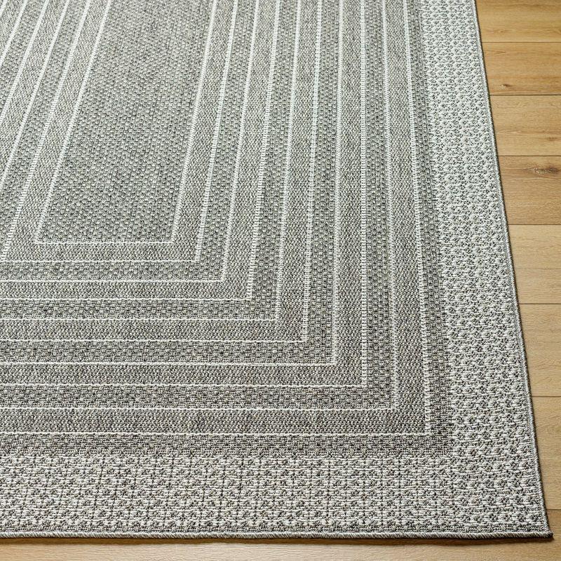Mark & Day Chaundra 6'6"x9' Rectangle Woven Indoor and Outdoor Area Rugs Medium Gray