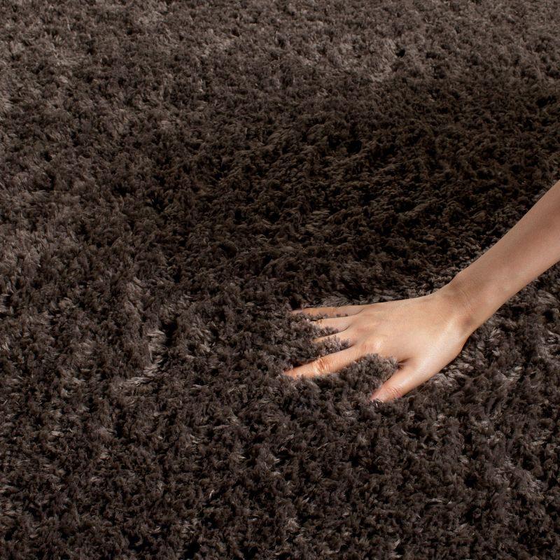 Indie Shag SGI320 Power Loomed Indoor Area Rug - Dark Grey - 5'1"x7'6" - Safavieh.